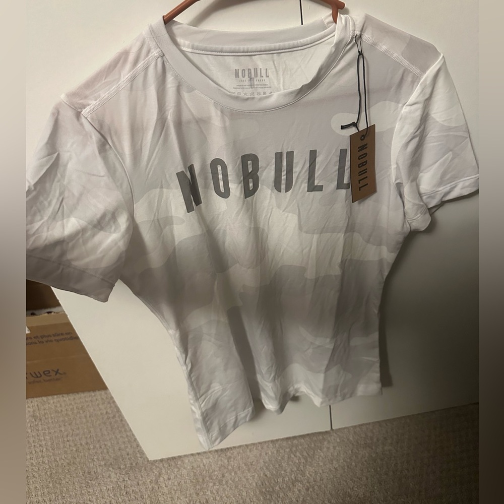NWT NoBull size small white camo tshirt